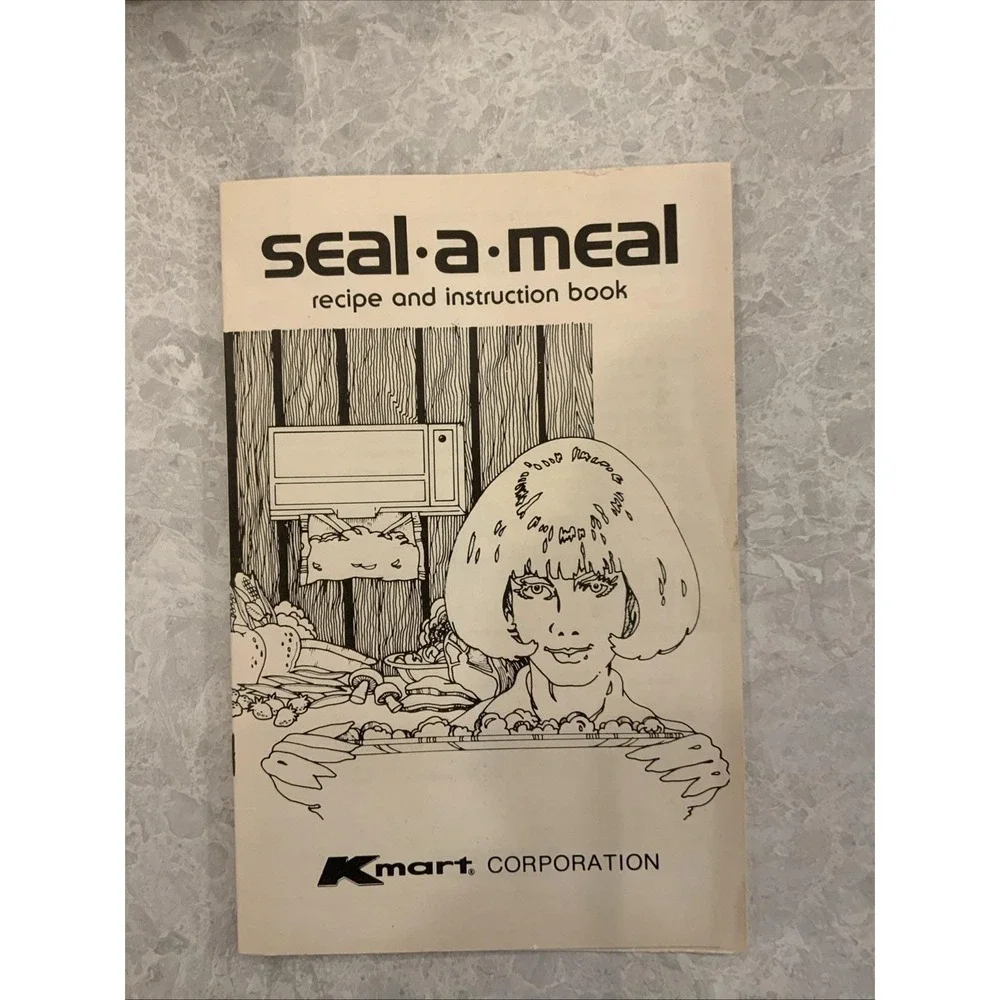 Vintage Daisy Kmart Seal A Meal SAM-1 Model5000 1970s Works Funnel Recipe Book